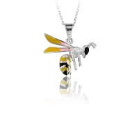 14K Gold Bee Necklace