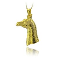 14K Gold Giraffe Necklace