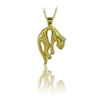 14K Gold Jaguar Necklace