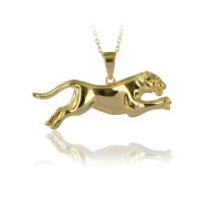 14K Gold Puma Necklace