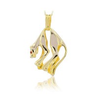 14K Gold Puma Necklace