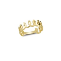 14K Solid Gold Art Design Fashion Ladies Ring