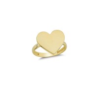 14K Solid Gold Art Design Fashion Love Ladies Ring