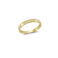 14K Solid Gold Art Design Fashion Ivy Ladies Ring