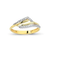 14K Solid Gold Art Design Fashion Ladies Ring