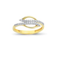 14K Solid Gold Art Design Fashion Ladies Ring