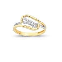 14K Solid Gold Art Design Fashion Ladies Ring