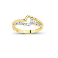 14K Solid Gold Art Design Fashion Ladies Ring