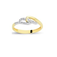 14K Solid Gold Art Design Fashion Ladies Ring