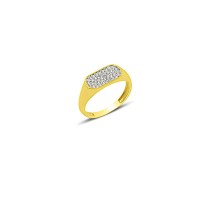 14K Solid Gold Art Design Fashion Ladies Ring