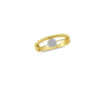 14K Solid Gold Art Design Fashion Ladies Ring