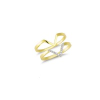 14K Solid Gold Art Design Fashion Ladies Ring