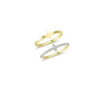 14K Solid Gold Art Design Fashion Ladies Ring