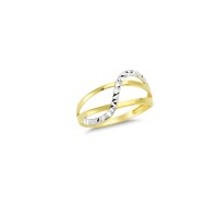 14K Solid Gold Art Design Fashion Ladies Ring