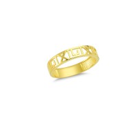 14K Solid Gold Art Design Fashion Ladies Ring