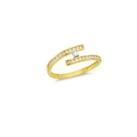 14K Solid Gold Art Design Fashion Ladies Ring