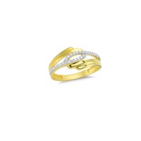 14K Solid Gold Art Design Fashion Ladies Ring