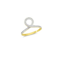 14K Solid Gold Art Design Fashion Ladies Ring