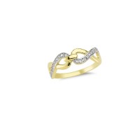 14K Solid Gold Art Design Fashion Ladies Ring