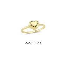 14K Solid Gold Art Design Fashion Love Ladies Ring