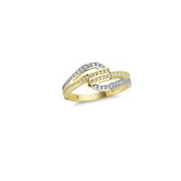 14K Solid Gold Art Design Fashion Ladies Ring