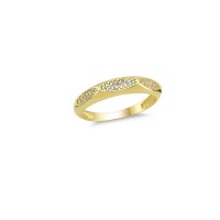 14K Solid Gold Art Design Fashion Ladies Ring