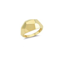 14K Solid Gold Art Design Fashion Ladies Ring