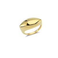 14K Solid Gold Art Design Fashion Ladies Ring