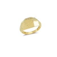 14K Solid Gold Art Design Fashion Ladies Ring