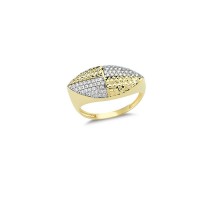 14K Solid Gold Art Design Fashion Ladies Ring