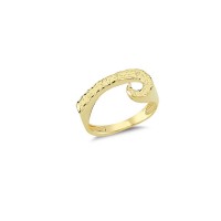 14K Solid Gold Art Design Fashion Ladies Ring