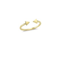 14K Solid Gold Art Design Fashion Ladies Ring