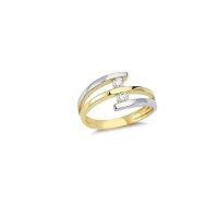 14K Solid Gold Art Design Fashion Solitaire Ladies Ring