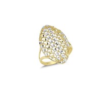 14K Solid Gold Art Design Fashion Ladies Ring