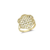 14K Solid Gold Art Design Fashion Ladies Ring