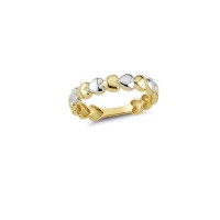14K Solid Gold Art Design Fashion Love Ladies Ring