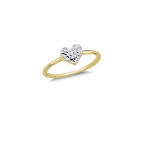 14K Solid Gold Art Design Fashion Love Ladies Ring