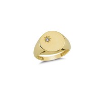 14K Solid Gold Art Design Fashion Ladies Ring