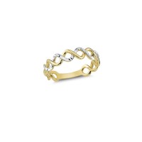 14K Solid Gold Art Design Fashion Ivy Ladies Ring