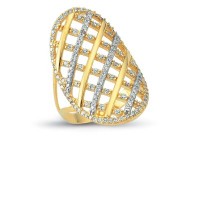 14K Solid Gold Art Design Fashion Ladies Ring