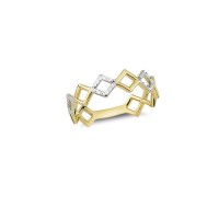 14K Solid Gold Art Design Fashion Ladies Ring