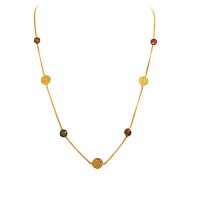 14K Solid Gold Coin Necklace