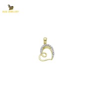 14K Solid Gold Design Charm Pendant