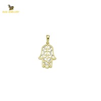 14K Solid Gold Design Charm Pendant