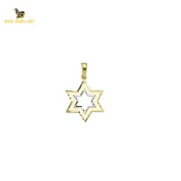 14K Solid Gold Design Charm Pendant