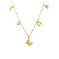 14K Solid Gold Good Luck Name Necklace