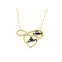 14K Solid Gold İnfinity Necklace