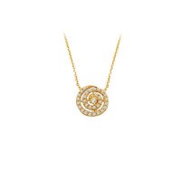 14K Solid Gold Lava Necklace