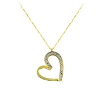 14K Solid Gold Love Necklace