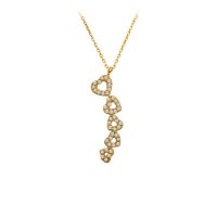 14K Solid Gold Love Necklace